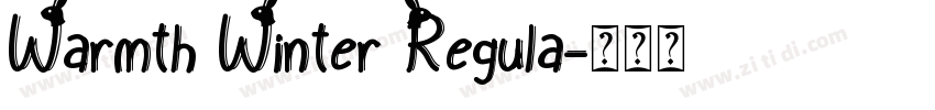 Warmth Winter Regula字体转换